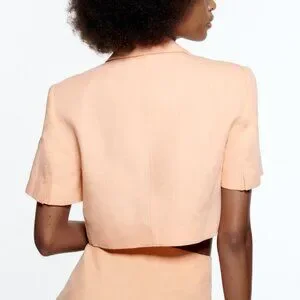 Zara | Jackets & Coats | New Zara Short Sleeve Boxy Crop